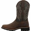 Rocky MonoCrepe 12in Steel Toe Western Boot, CHOCOLATE, M, Size 7.5 RKW0434
